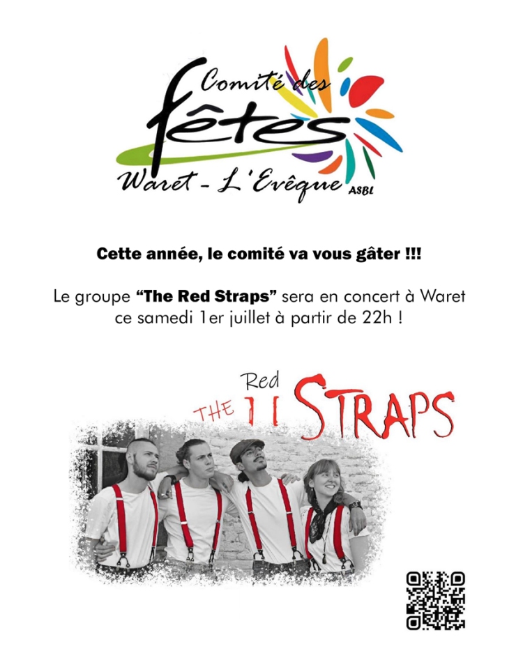 Affiche de la fête du village de Waret L'Eveque (2023)